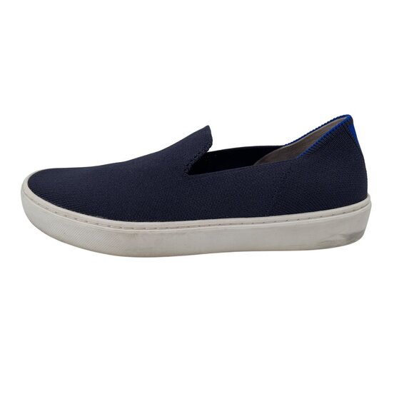 Rothys Navy Blue Slip-On Sneakers Womens Size 7 Sustainable Knit Material Comfor - Picture 1 of 8